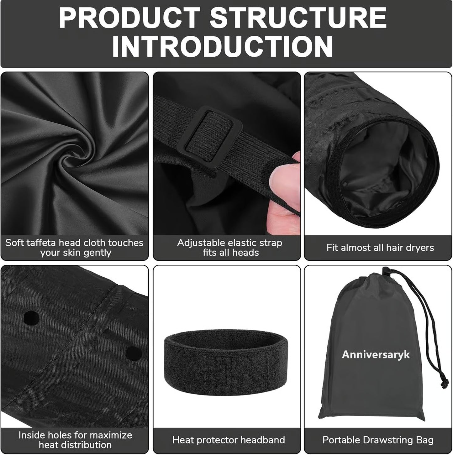 Hair Dryer Bonnet Attachment