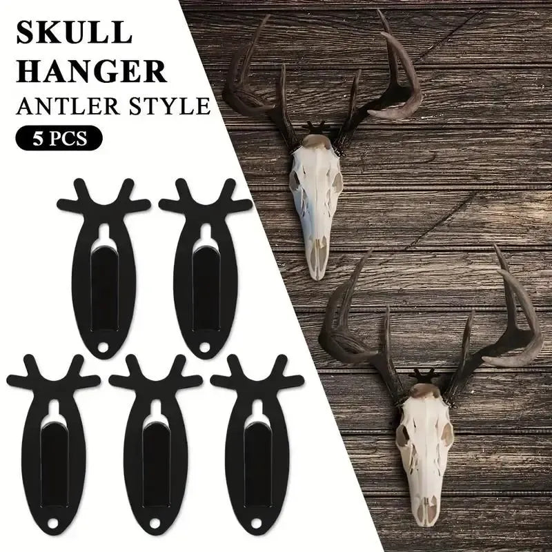 5Pcs Heavy-Duty Skull Mount Hanger