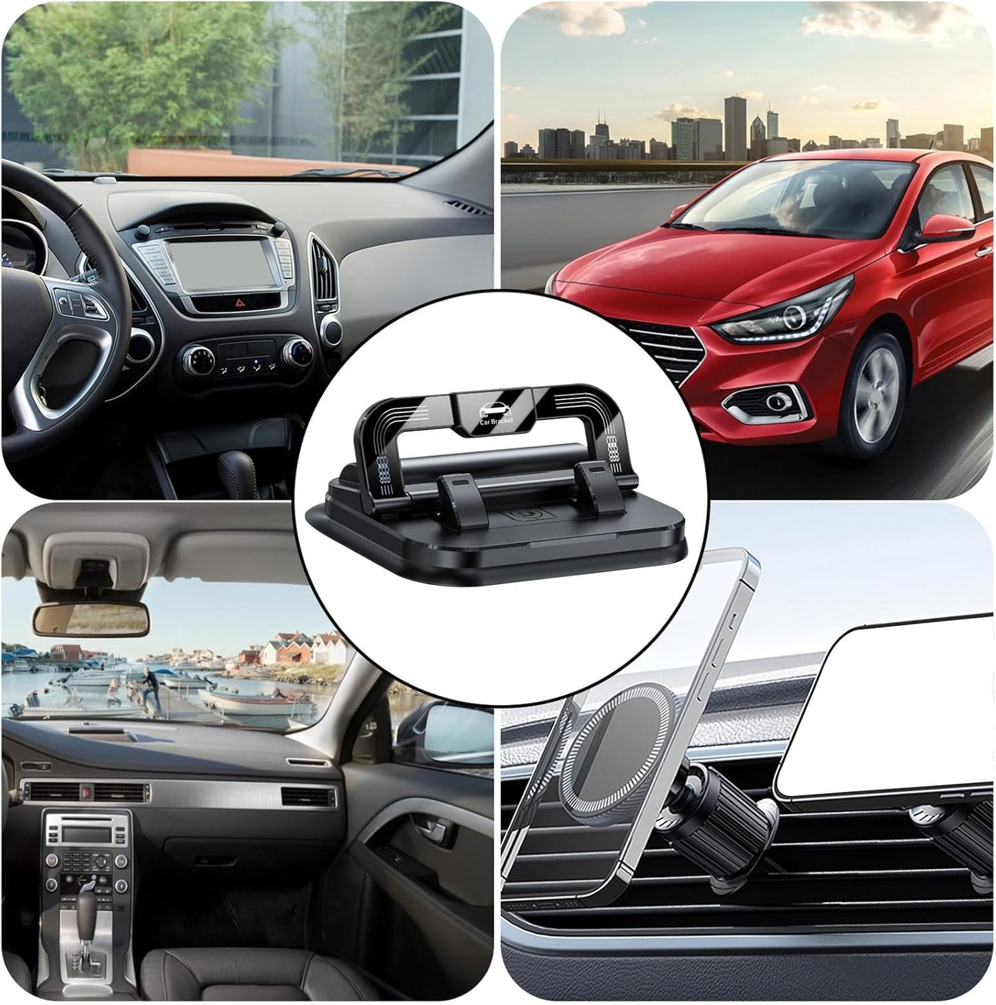 360 ° Rotation Car Phone Mount with Strong Suction Cup