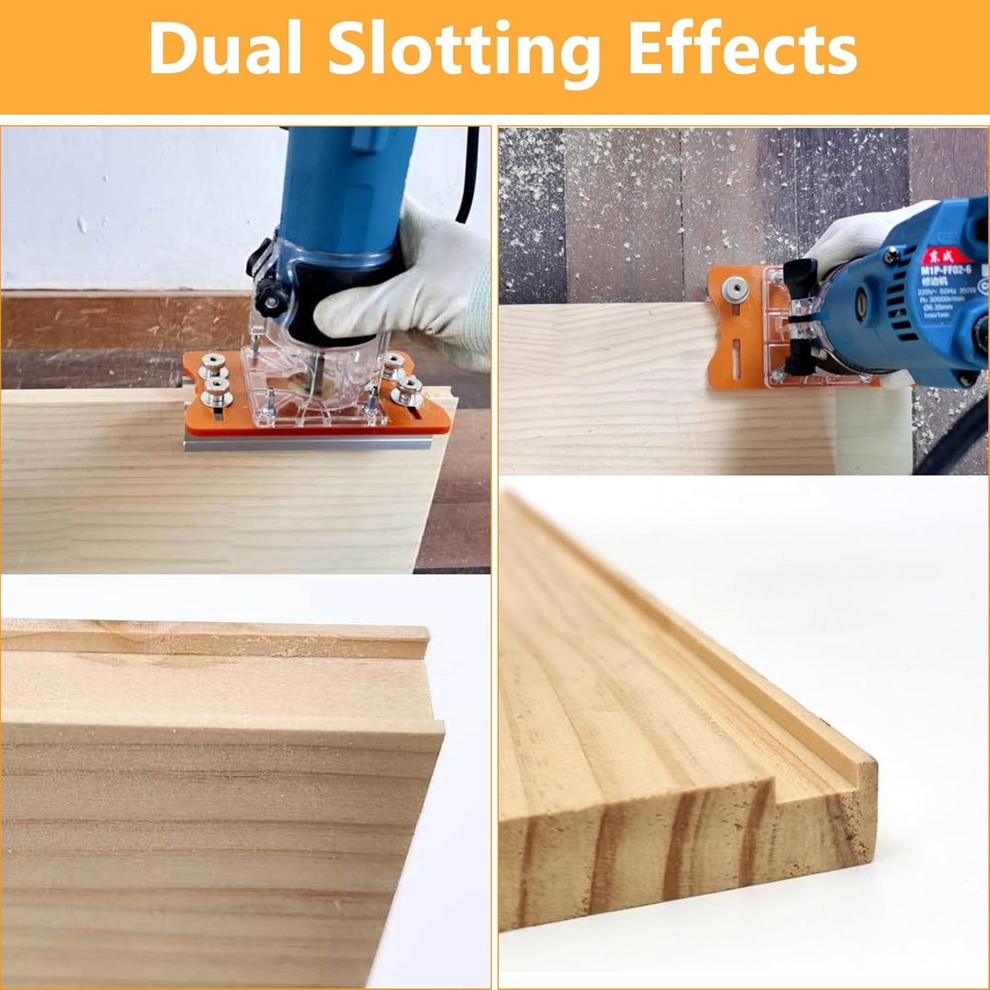 2 in 1 Compact Wood Palm Router Base Router