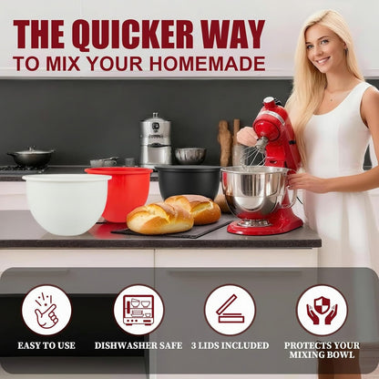 Silicone Bowl Liners for 5 Qt KitchenAid Mixers