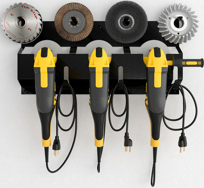 Angle Grinder Holder, 1 Count 3 Bay Tool Storage Rack