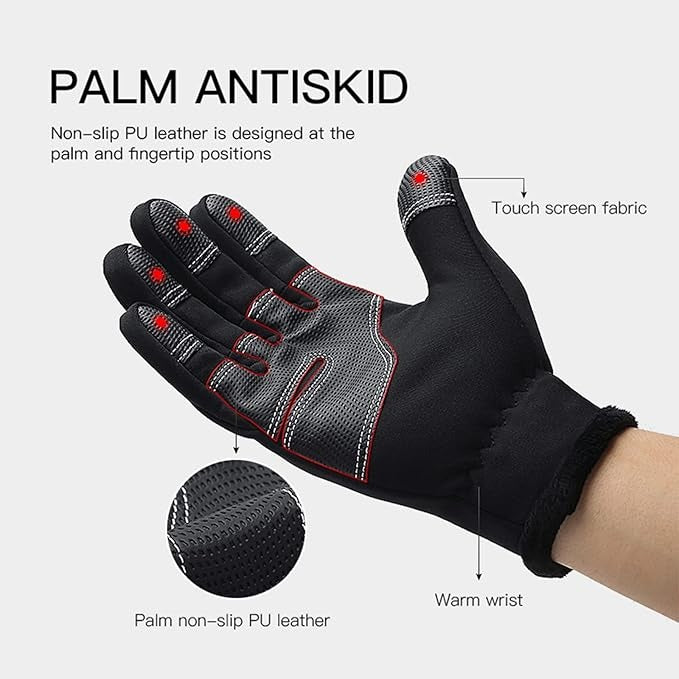 Winter Wndproof Waterproof Thermal Warm Gloves