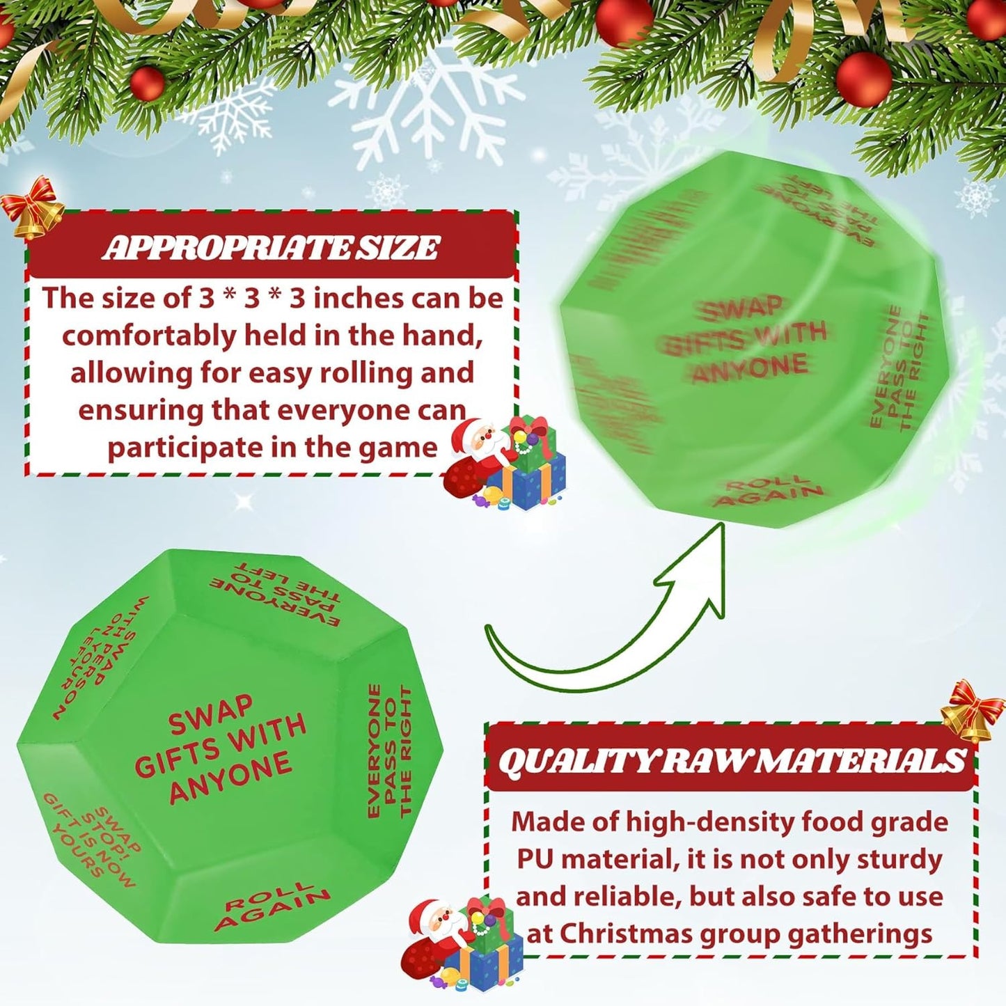 Santa Swap Gift Exchange Dice