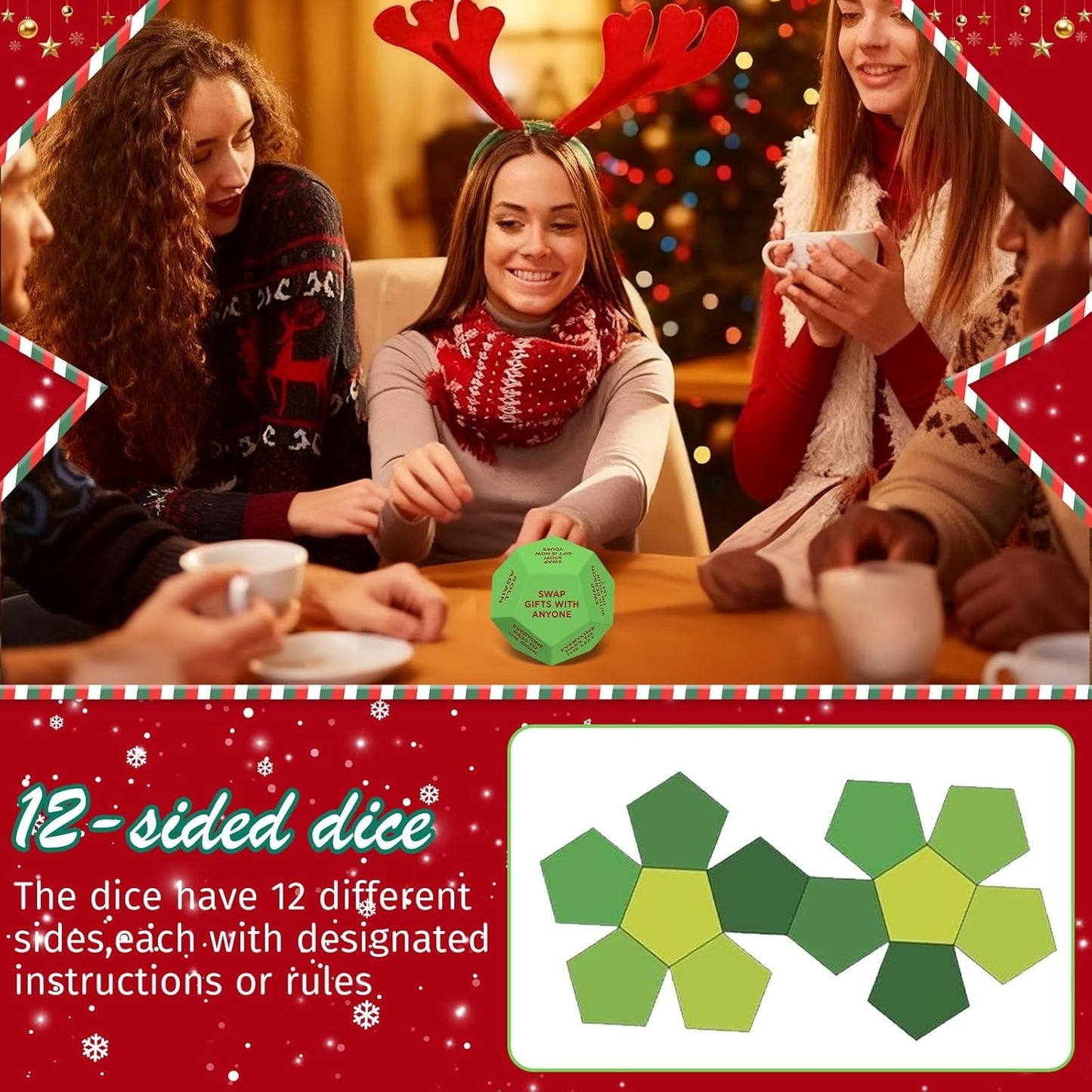 Santa Swap Gift Exchange Dice