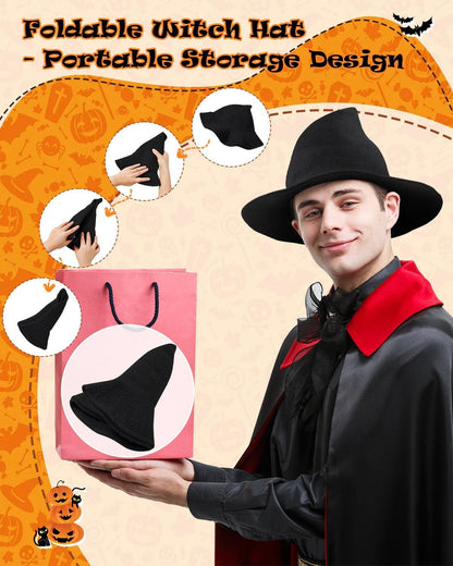 Halloween Foldable Wizard Hat🧙