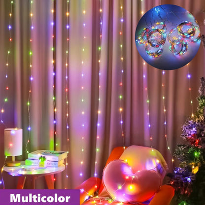 🎄Holiday Pre-Sale Save 49%🔥Fairy Curtain Hanging String Lights