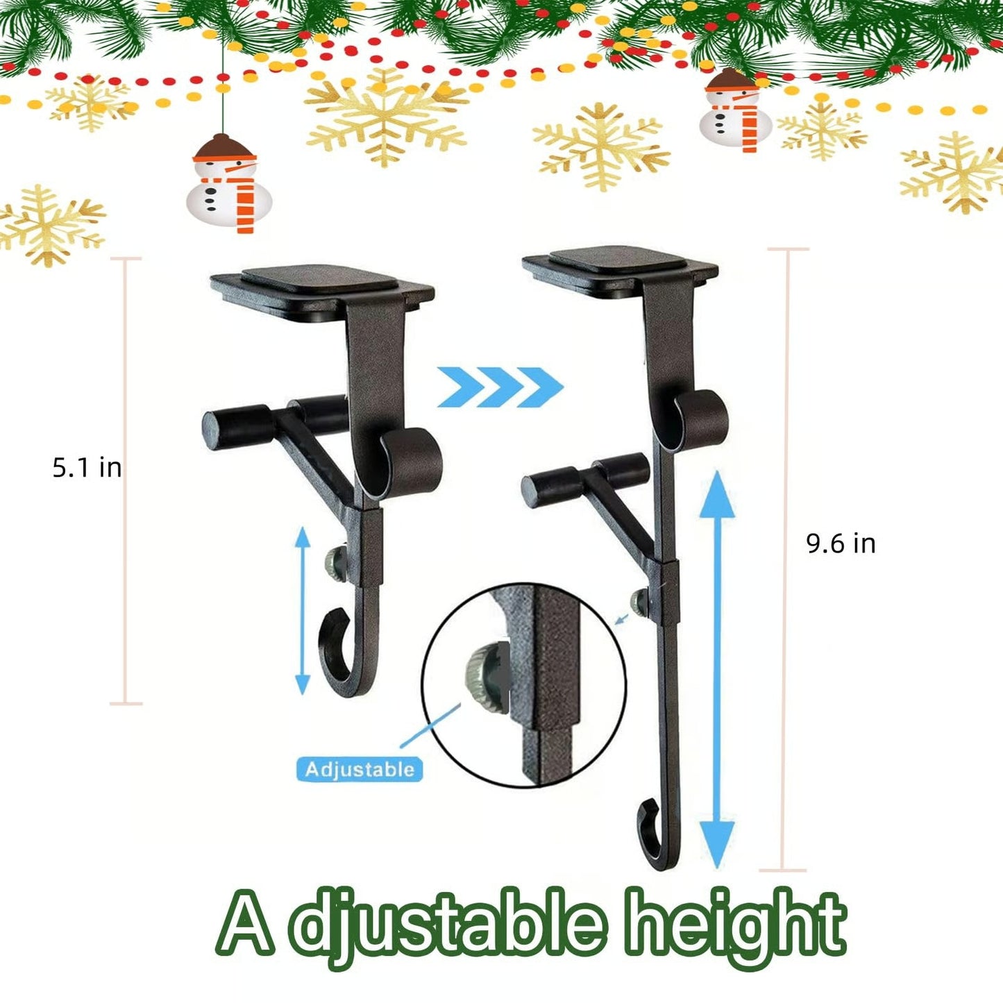 Adjustable No Drilling Hangers of Heavy Duty Hooks