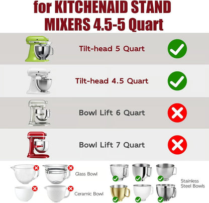 Silicone Bowl Liners for 5 Qt KitchenAid Mixers