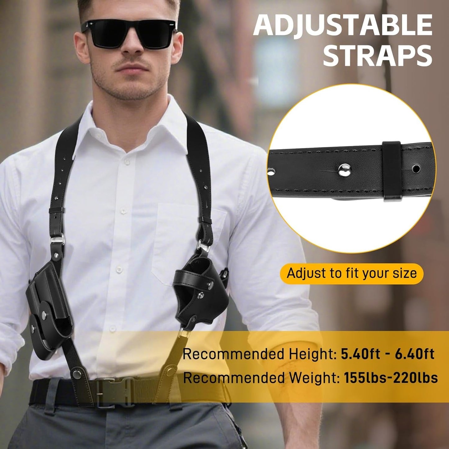 Premium Vertical Concealed Shoulder Holster Sling