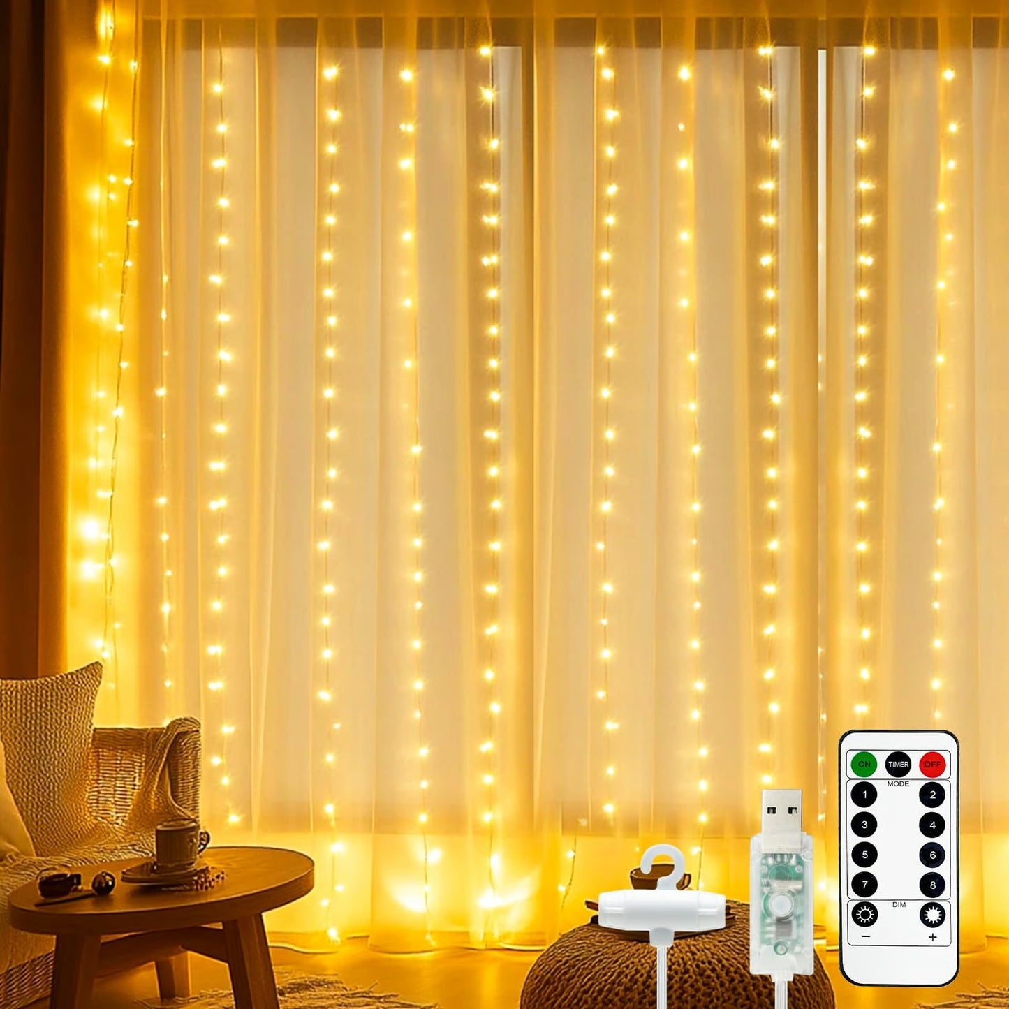 🎄Holiday Pre-Sale Save 49%🔥Fairy Curtain Hanging String Lights