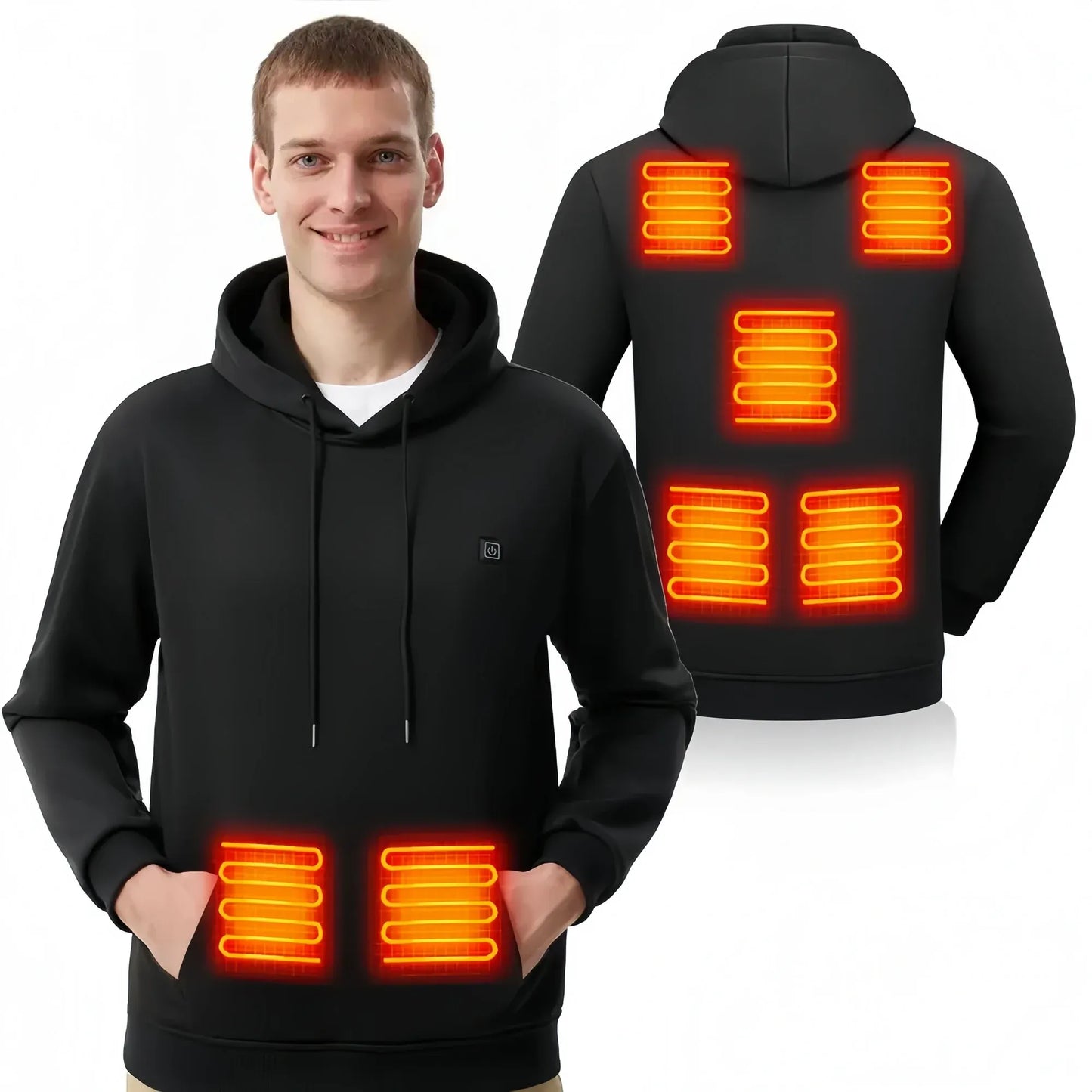 Electric Heating Sweatshirt with Fleece Lining
