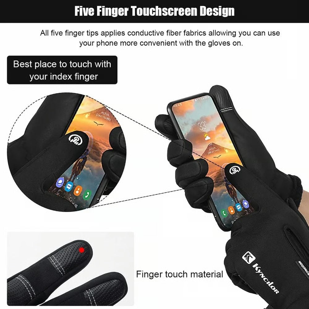 Winter Wndproof Waterproof Thermal Warm Gloves