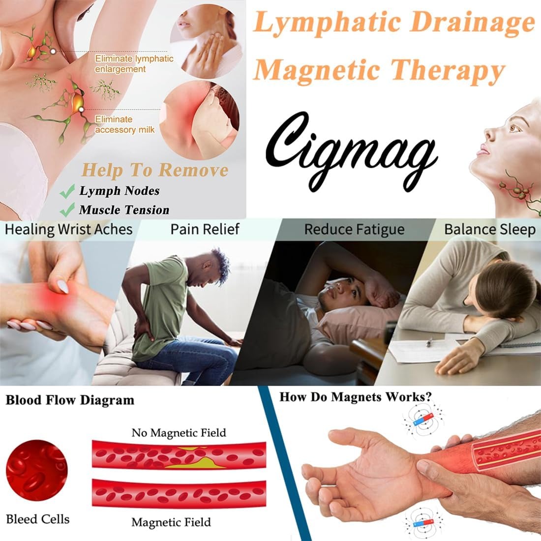 Red Copper Magnetic Therapy Bracelet