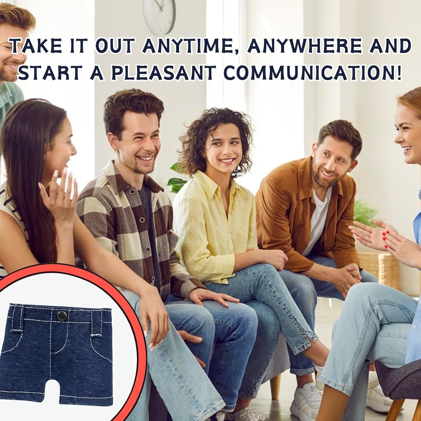 Mini Foldable Jeans Wallet