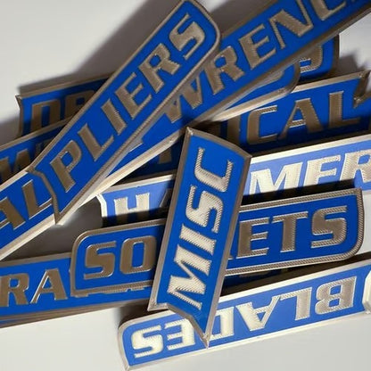 🔥Hot Sale 49% off🌟12 Pack of Magnetic Toolbox Labels🔩