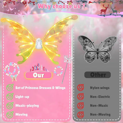 Electric Light-up Butterfly Wings For Christmas Gifts For Children and Pets