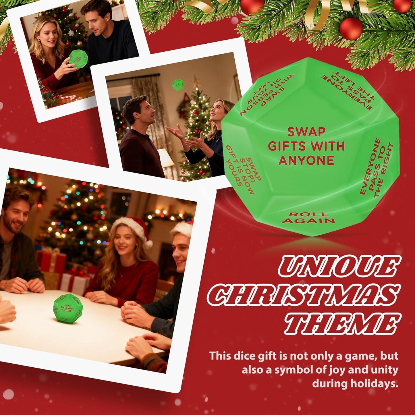 Santa Swap Gift Exchange Dice