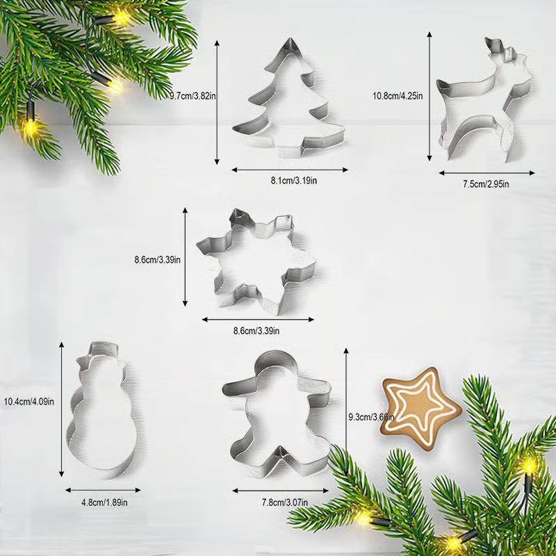 🎄Stainless Steel Christmas Shape Baking Molds