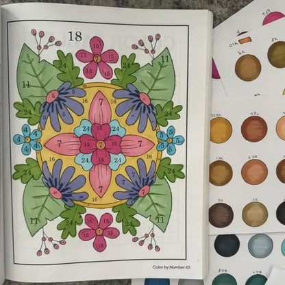 Color By Number For Adults:75 Beautiful Pictures Designed For Fun,Adult Relaxation & Stress Relief Coloring