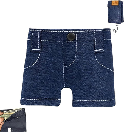 Mini Foldable Jeans Wallet