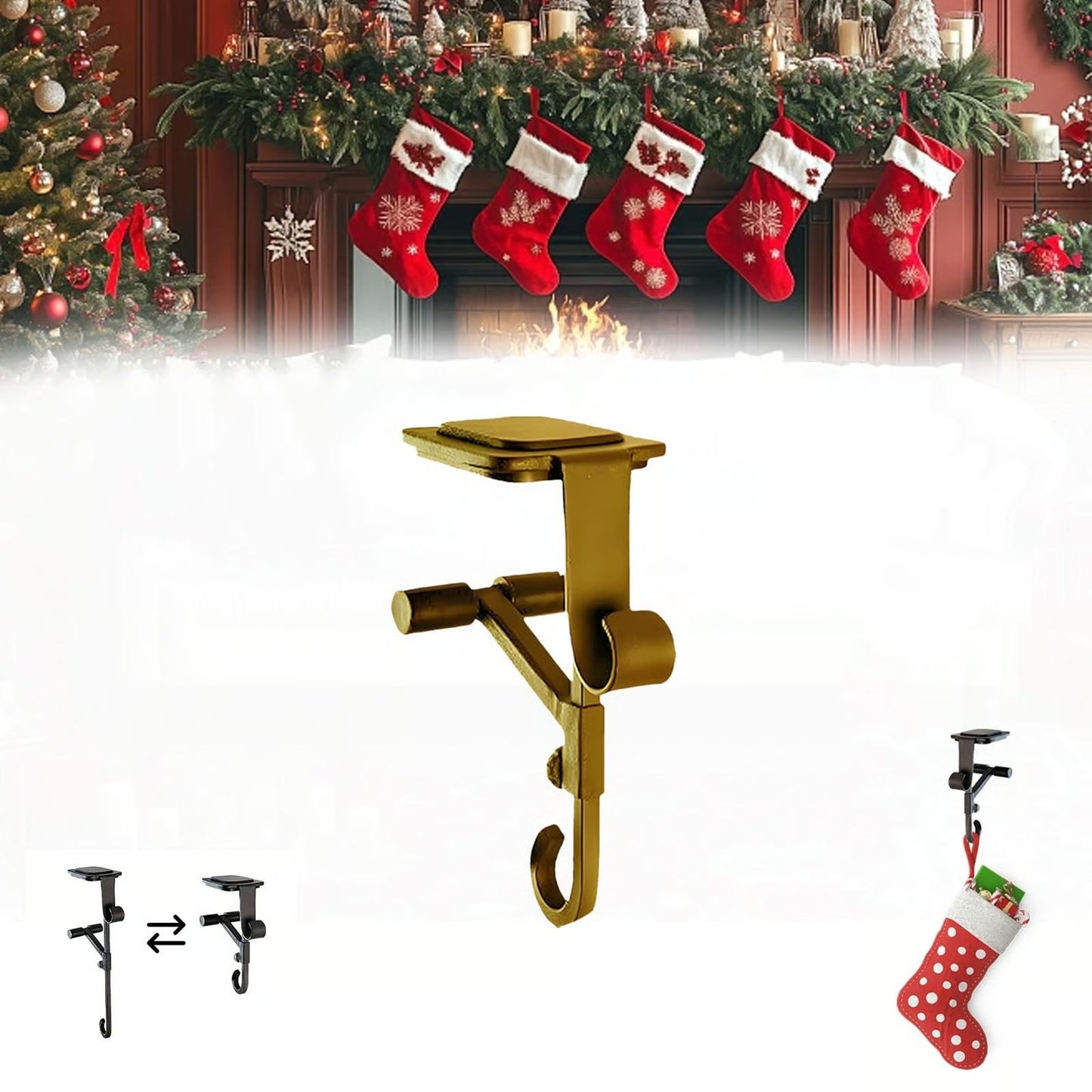 Adjustable No Drilling Hangers of Heavy Duty Hooks