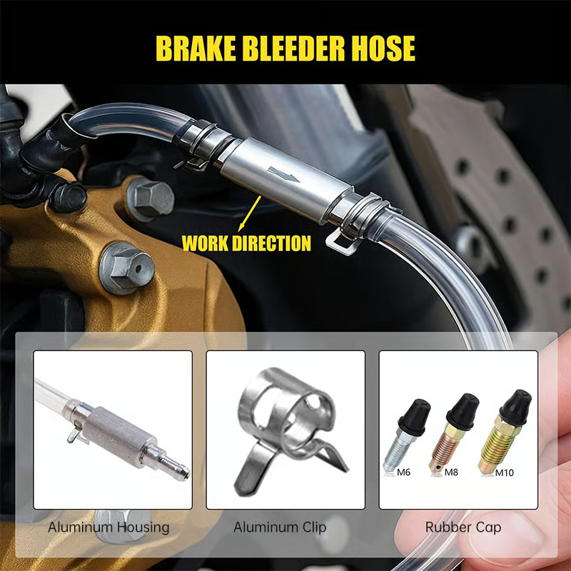 One-Way Check Valve Brake Bleeder Hose