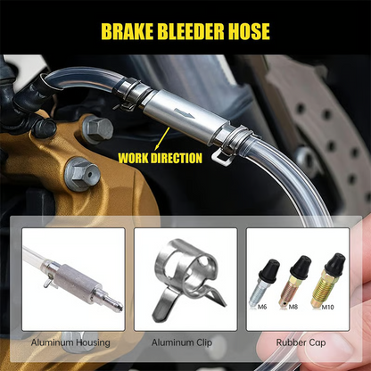 One-Way Check Valve Brake Bleeder Hose