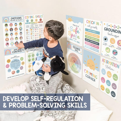 12 Calm Corner Classroom Posters for Kids