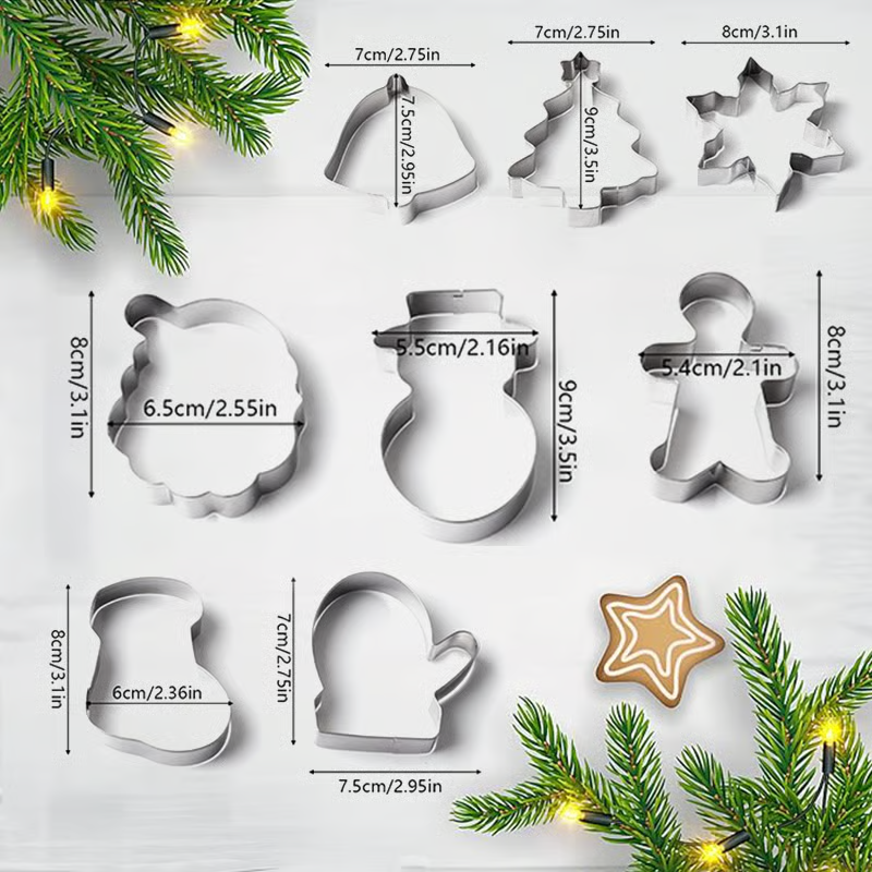 🎄Stainless Steel Christmas Shape Baking Molds