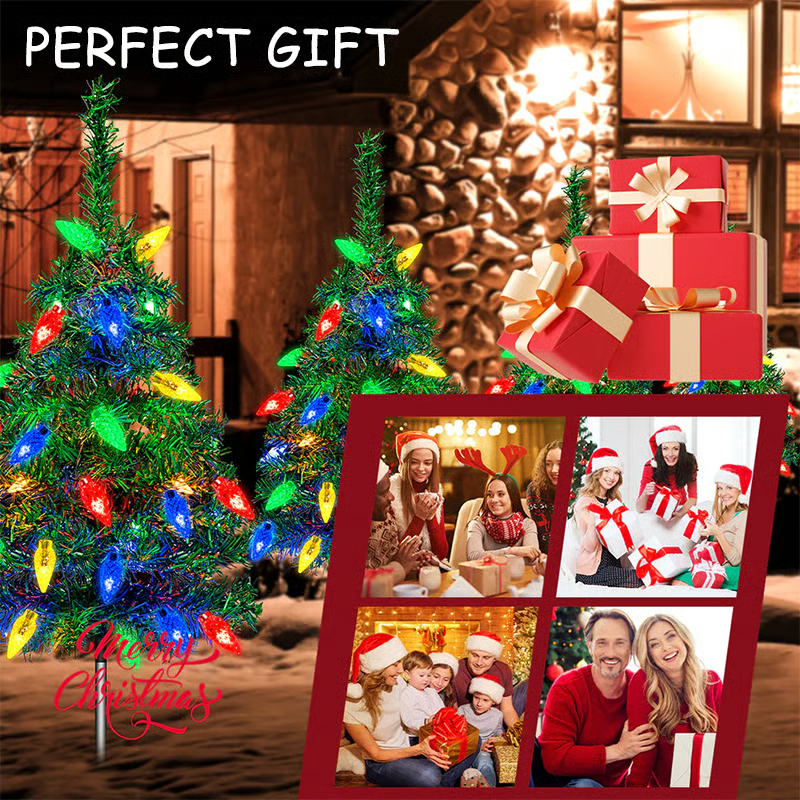 Solar Christmas Tree Light