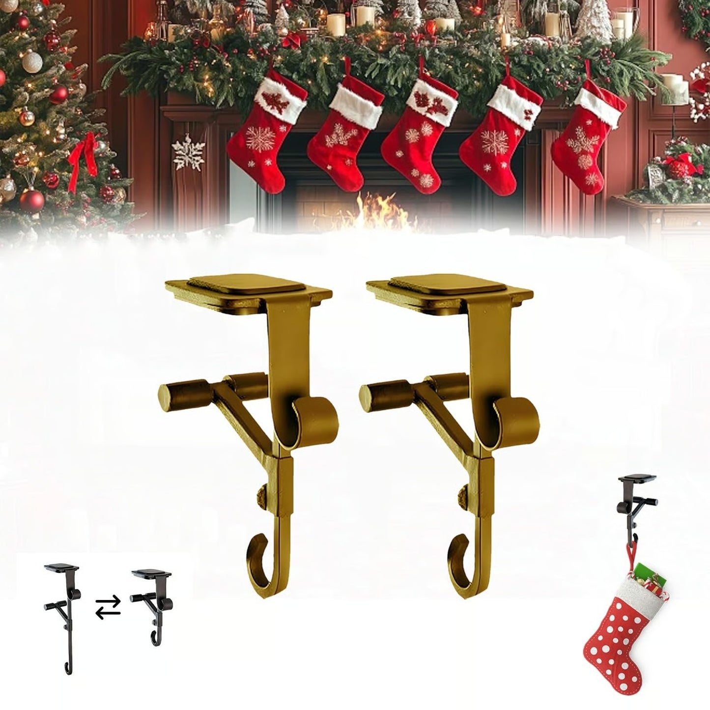 Adjustable No Drilling Hangers of Heavy Duty Hooks