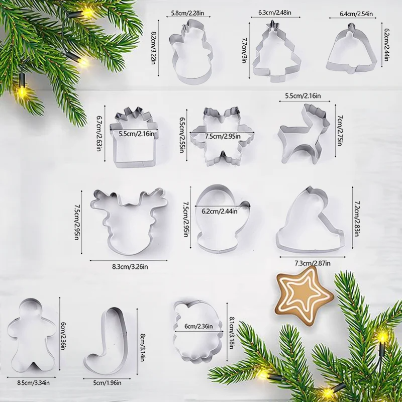 🎄Stainless Steel Christmas Shape Baking Molds