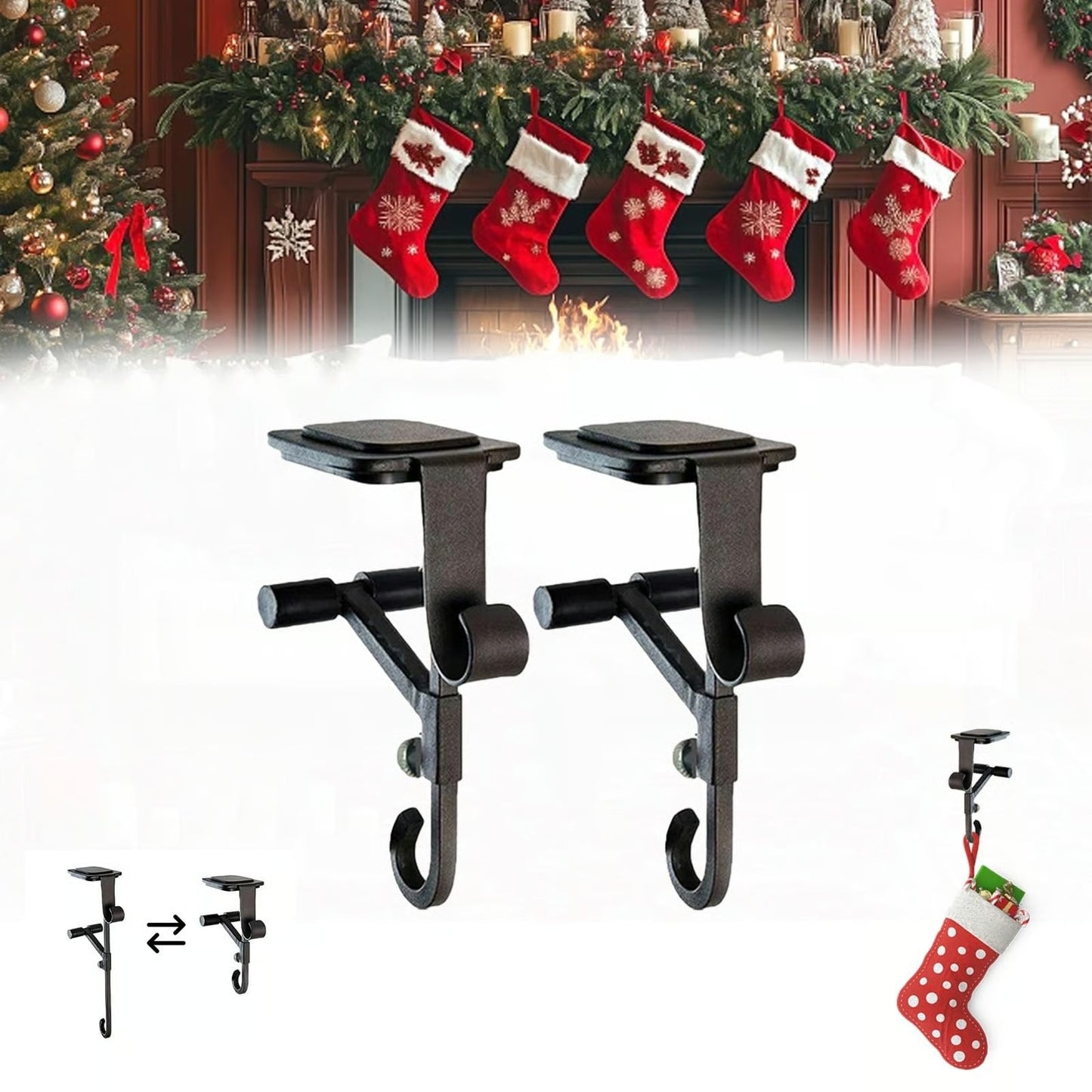 Adjustable No Drilling Hangers of Heavy Duty Hooks