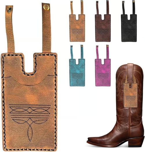 2025 Fashion Western Boot-Shaped Wallet with Snap Strap