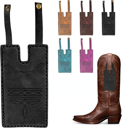 2025 Fashion Western Boot-Shaped Wallet with Snap Strap