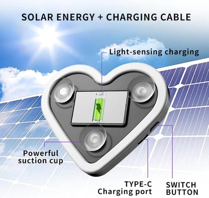 Solar Triangular Window Heart-shaped Atmosphere Light
