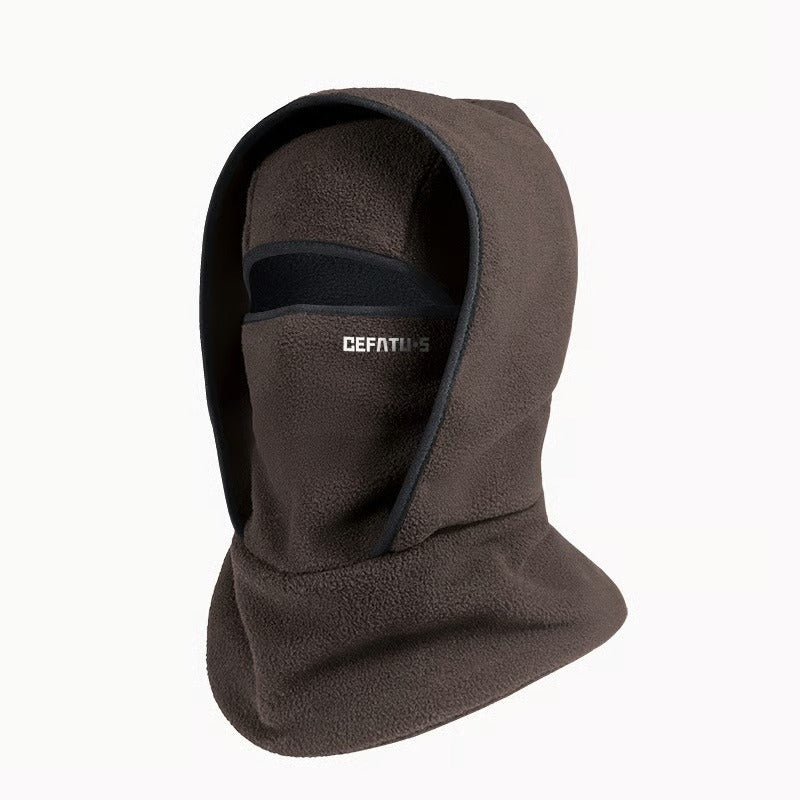 Outdoor Winter Warm Hat Neckband Integrated