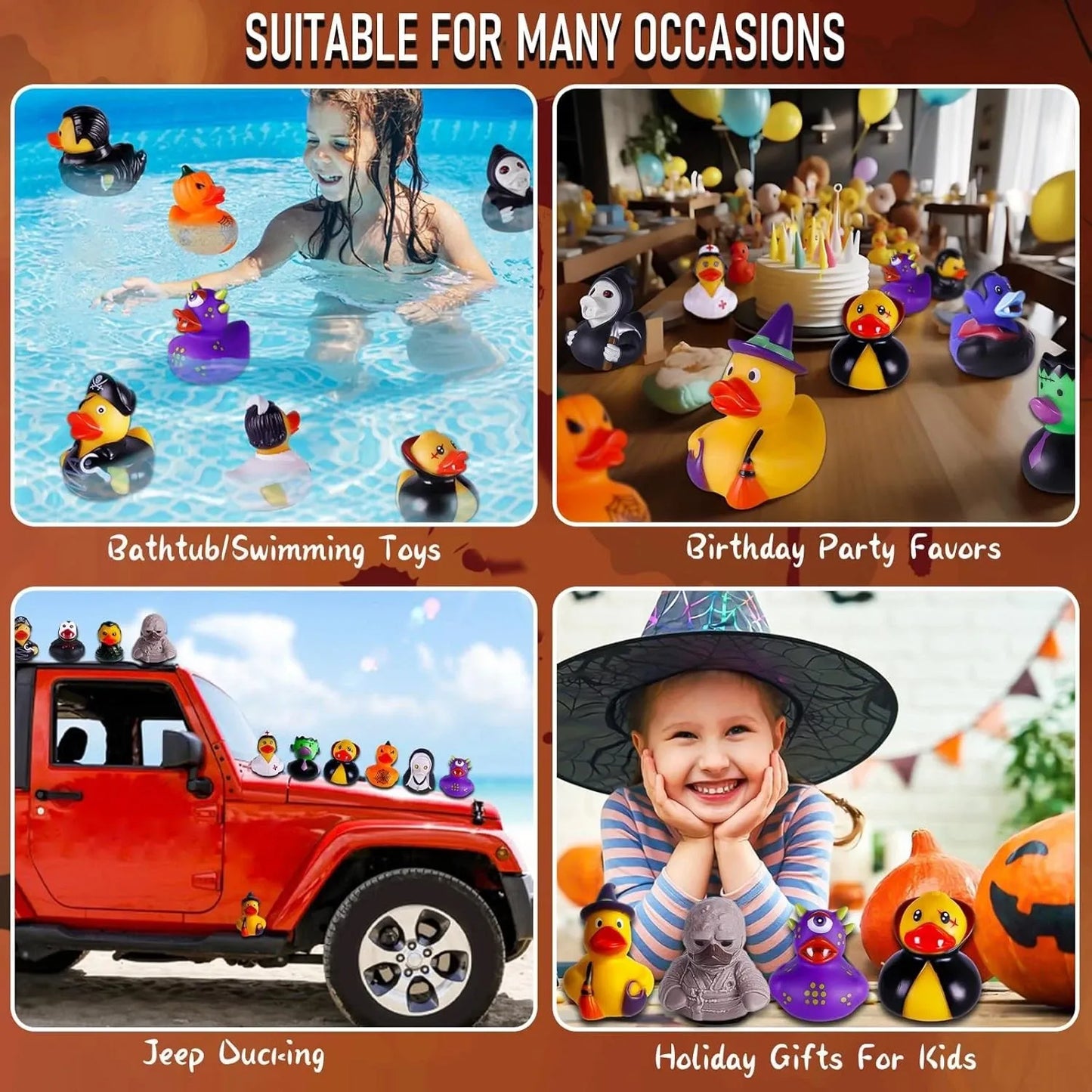 🎃🎄13-Day Rubber Duck Advent Calendar – Halloween & Xmas Surprise