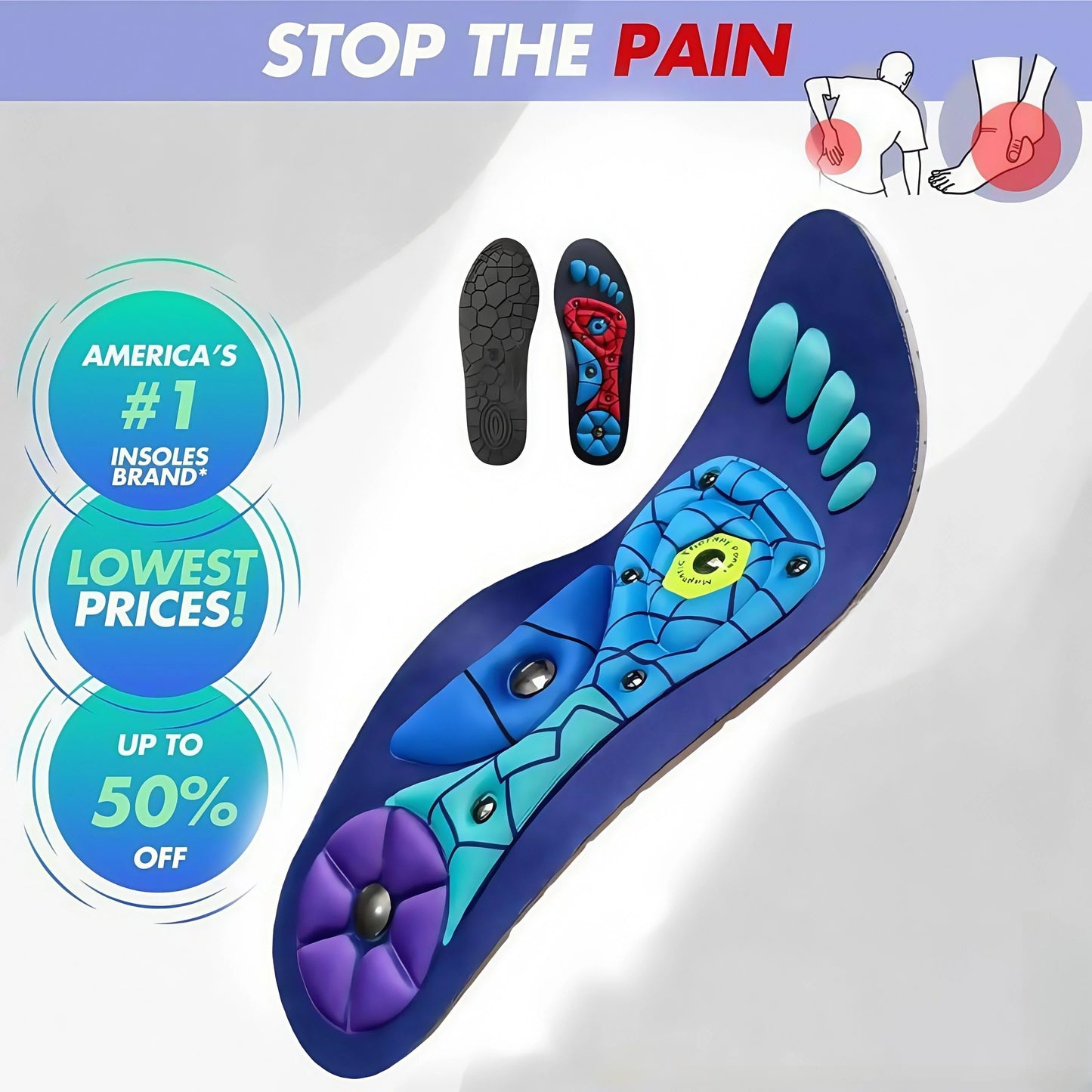 🏆Flash Sale⚡ 50K+ SOLD! Almost Gone-💥Plantar Fasciitis High Arch Shock Absorbing Insoles