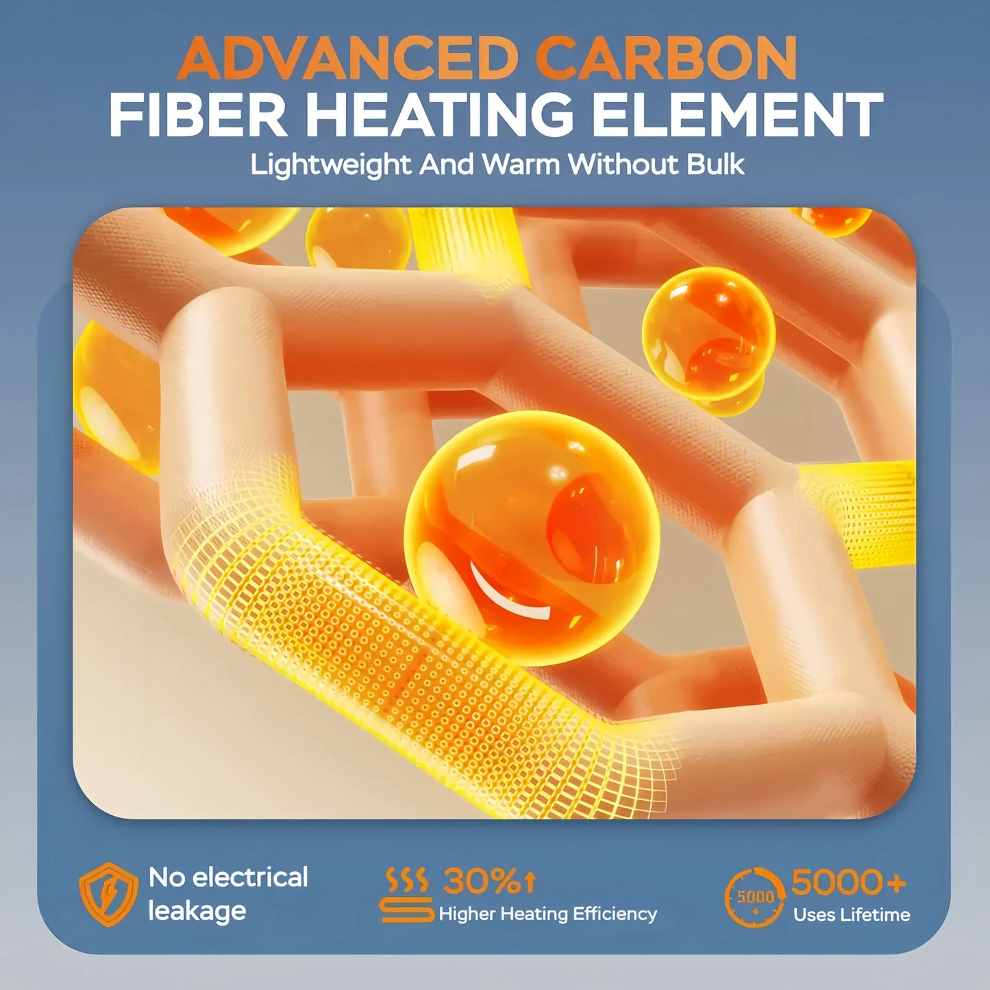 Electric Heating Sweatshirt with Fleece Lining