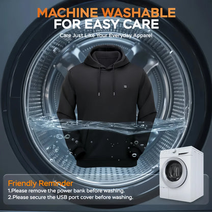 Electric Heating Sweatshirt with Fleece Lining