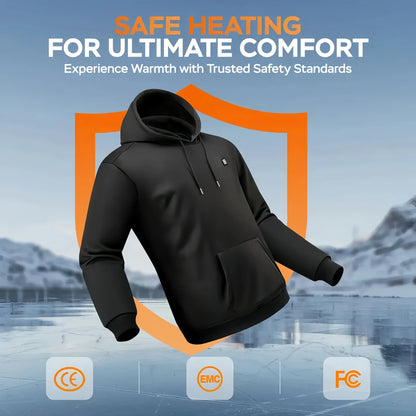 Electric Heating Sweatshirt with Fleece Lining