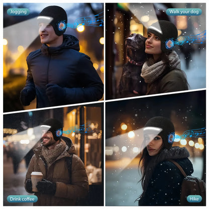 🔥2025 New Adjustable 3-in-1 Smart Bluetooth LED Beanie