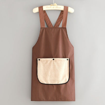 Cross-strap Apron With Removable Towel