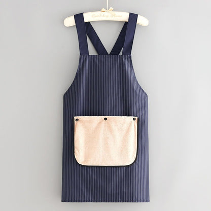 Cross-strap Apron With Removable Towel