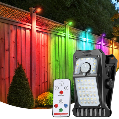 Solar & USB Charging Clip Light With 4 Light Colors