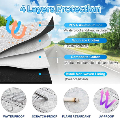 The Perfect Gift For Winter!🎁 Magnetic Car Cover to Protect Against snow, Frost and Freezing!