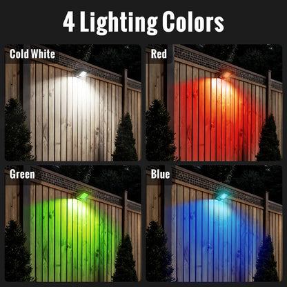 Solar & USB Charging Clip Light With 4 Light Colors