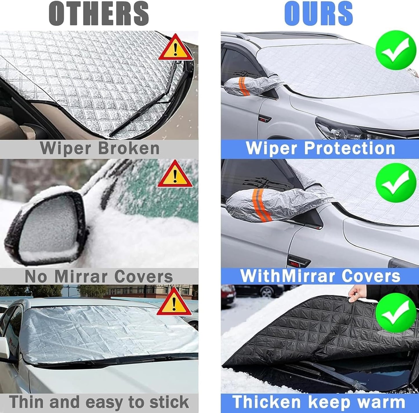The Perfect Gift For Winter!🎁 Magnetic Car Cover to Protect Against snow, Frost and Freezing!